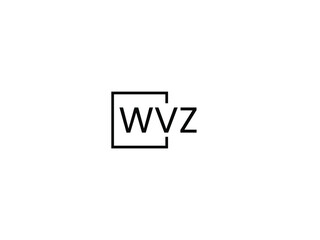 WVZ letter initial logo design vector illustration