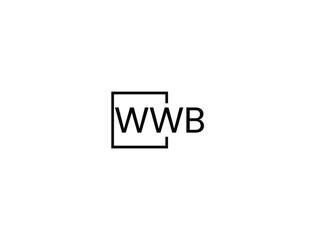 WWB letter initial logo design vector illustration
