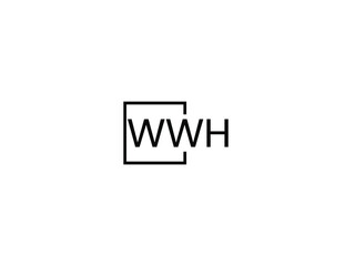 WWH letter initial logo design vector illustration