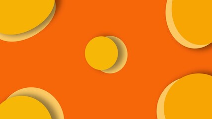 minimal circle shape background with yellow color. Dynamic style banner design