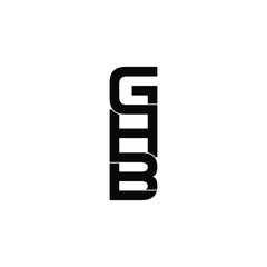 ghb initial letter monogram logo design