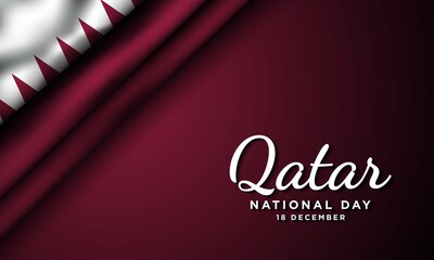 Qatar National Day Background Design.