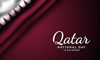 Fotobehang Qatar National Day Background Design. © Be Pro