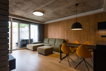Living room interior of modern apartment