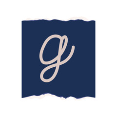 Obraz premium ransom paper with letter G