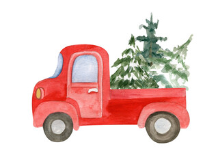 Christmas toy truck