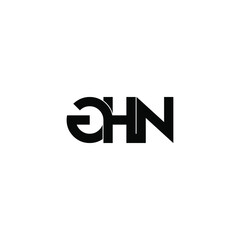 ghn initial letter monogram logo design