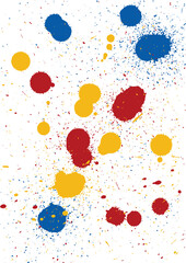 飛び散った塗料