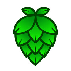 beer hop cone vector illustration logo icon clipart