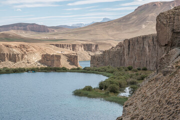 The spectacular deep blue lakes of Band-e Amir in central Afghanistan make up the country's first...