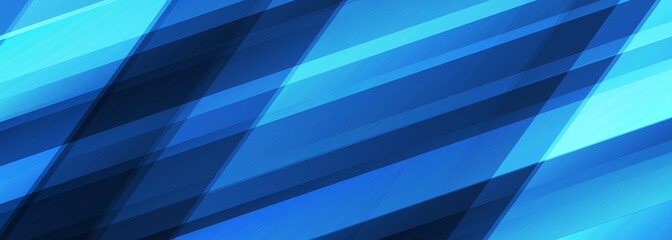Obraz premium Blue abstract modern wide banner, dark gradient navy blue background for presentation with diagonal abstract graphic elements. Vector illustration