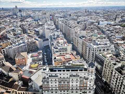 Madrid Skyline, Panorama, Altstadt und Sehenswürdigkeiten