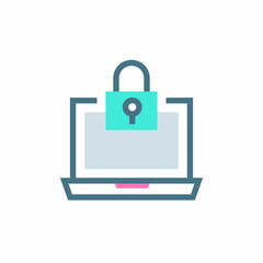 SECURE SYSTEM icon in vector. Logotype