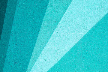 Gradient mint green teal urban wall texture. Modern pattern for wallpaper design. Creative urban city background for advertising mockups. Abstract open composition Minimal geometric style solid colors - 471015738