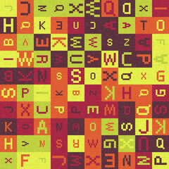 Abstract Geometric Pattern generative computational art illustration