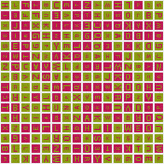 Fototapeta premium Abstract Geometric Pattern generative computational art illustration