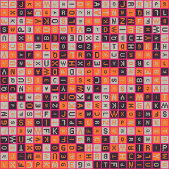 Abstract Geometric Pattern generative computational art illustration