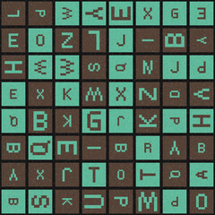 Abstract Geometric Pattern generative computational art illustration