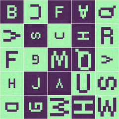 Abstract Geometric Pattern generative computational art illustration