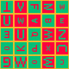 Abstract Geometric Pattern generative computational art illustration