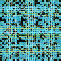 Fototapeta premium Abstract Geometric Pattern generative computational art illustration