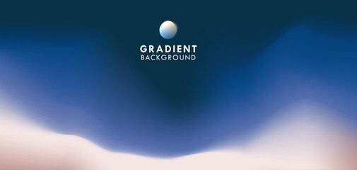 blue Minimalistic Fluid Blurred Gradient Background. Modern Backdrop for Poster, Brochure, vector design