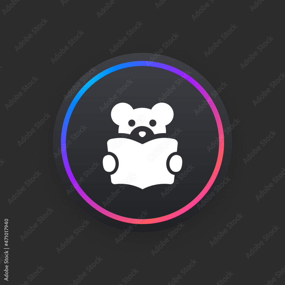 Wall mural preschool - ui icon