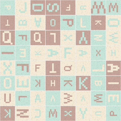 Abstract Geometric Pattern generative computational art illustration