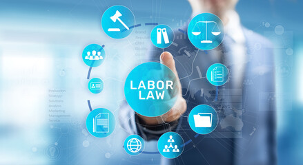 Labor Law Lawyer Legal Business Consulting concept.