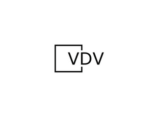 Fototapeta premium VDV letter initial logo design vector illustration