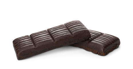 Sweet hematogen on white background. Nutrition bars