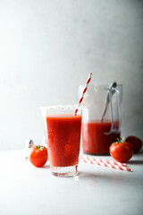 Traditional refreshing Bloody Mary cocktail	
