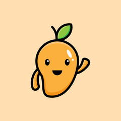 Cute Mango Illustration