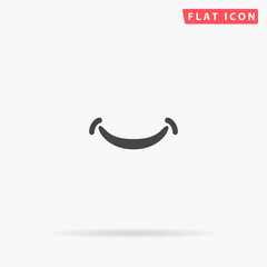 Smile flat vector icon
