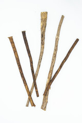 The miswak is a teeth cleaning twig made from the Salvadora persica tree.