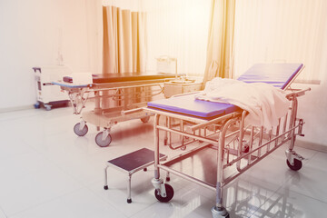 Hospital emergency ER room clean new no patient