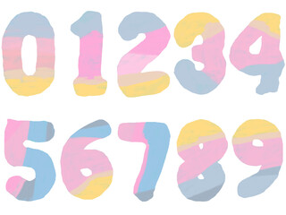 カラフルな数字