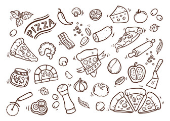 Hot Pizza doodle
