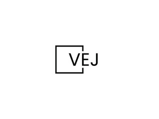 VEJ letter initial logo design vector illustration