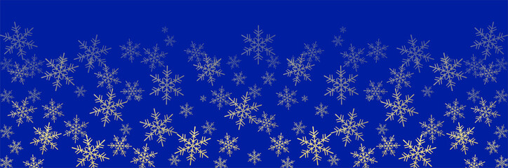 Fototapeta na wymiar 舞い散る雪の結晶のクリスマスカラーな背景素材 