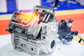 Process of assembling engine in automatic plant for production of passenger cars