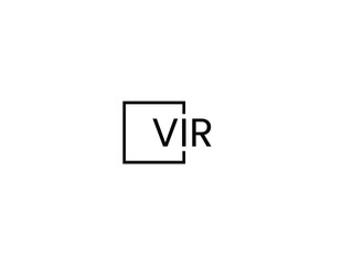 VIR letter initial logo design vector illustration