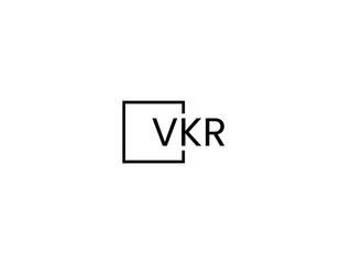 VKR letter initial logo design vector illustration
