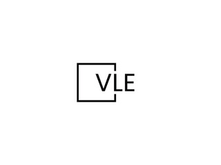 VLE letter initial logo design vector illustration