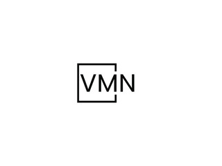VMN letter initial logo design vector illustration