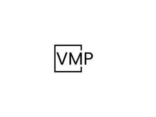 VMP letter initial logo design vector illustration