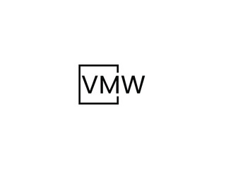 VMW letter initial logo design vector illustration