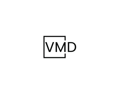 VMD letter initial logo design vector illustration