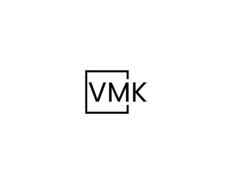 VMK letter initial logo design vector illustration