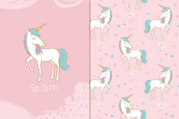 so cute unicorn pattern